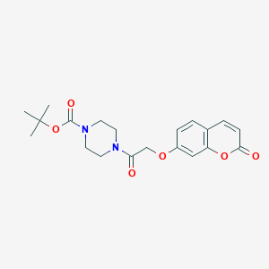 molecular formula C20H24N2O6 B8247372 Tert-butyl 4-[2-(2-oxochromen-7-yl)oxyacetyl]piperazine-1-carboxylate 