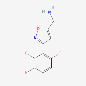 [3-(2,3,6-Trifluorophenyl)-1,2-oxazol-5-yl]methanamine