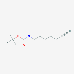 molecular formula C13H23NO2 B8247605 tert-butyl N-hept-6-ynyl-N-methylcarbamate 