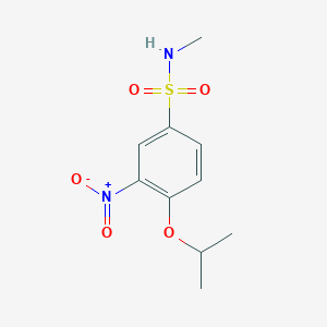 molecular formula C10H14N2O5S B8247615 N-methyl-4-[(1-methylethyl)oxy]-3-nitrobenzenesulfonamide 