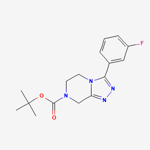 tert-butyl 3-(3-fluorophenyl)-6,8-dihydro-5H-[1,2,4]triazolo[4,3-a]pyrazine-7-carboxylate