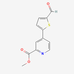 4-(5-Formylthiophen-2-yl)picolinic acid methyl ester