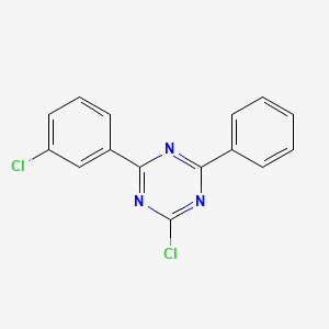 2-Chloro-4-(3-chlorophenyl)-6-phenyl-1,3,5-triazine