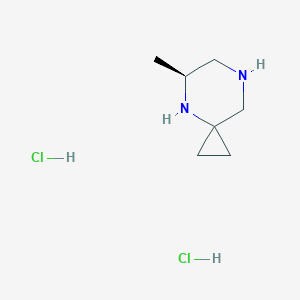 molecular formula C7H16Cl2N2 B8247753 (S)-5-Methyl-4,7-diazaspiro[2.5]octane dihydrochloride 