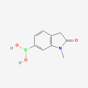 molecular formula C9H10BNO3 B8247771 (1-Methyl-2-oxoindolin-6-yl)boronic acid 