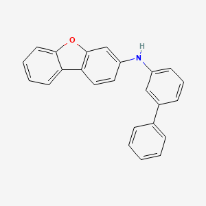 molecular formula C24H17NO B8247816 N-([1,1'-Biphenyl]-3-yl)dibenzo[b,d]furan-3-amine 