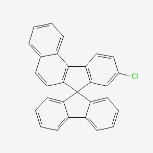 molecular formula C29H17Cl B8247882 9-Chlorospiro[benzo[c]fluorene-7,9'-fluorene] 