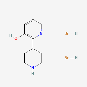 molecular formula C10H16Br2N2O B8247885 2-(Piperidin-4-yl)pyridin-3-ol dihydrobromide 
