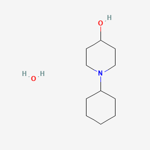 molecular formula C11H23NO2 B8247894 1-Cyclohexylpiperidin-4-ol hydrate 