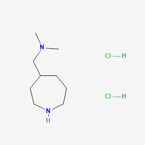 molecular formula C9H22Cl2N2 B8247898 [(Azepan-4-yl)methyl]dimethylamine dihydrochloride 