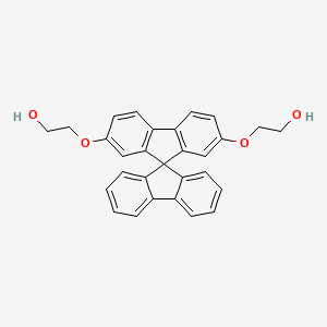molecular formula C29H24O4 B8248006 2,2'-(9,9'-Spirobi[fluorene]-2,7-diylbis(oxy))bis(ethan-1-ol) 