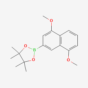 2-(4,8-Dimethoxynaphthalen-2-yl)-4,4,5,5-tetramethyl-1,3,2-dioxaborolane