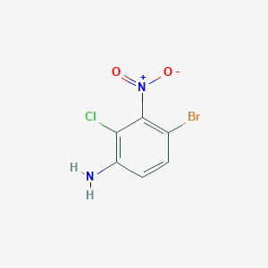 molecular formula C6H4BrClN2O2 B8248031 4-Bromo-2-chloro-3-nitroaniline 