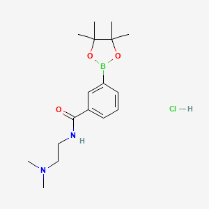 N-(2-(Dimethylamino)ethyl)-3-(4,4,5,5-tetramethyl-1,3,2-dioxaborolan-2-yl)benzamide hydrochloride