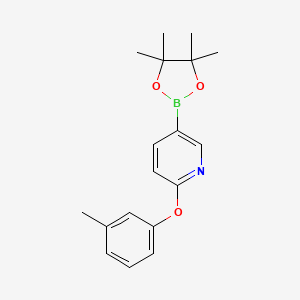 5-(4,4,5,5-Tetramethyl-1,3,2-dioxaborolan-2-yl)-2-(m-tolyloxy)pyridine