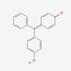 molecular formula C19H14O2 B8248196 4-[(4-Hydroxyphenyl)(phenyl)methylidene]cyclohexa-2,5-dien-1-one CAS No. 569-60-8