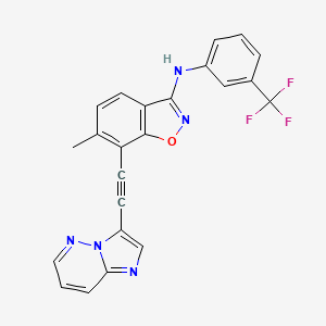 molecular formula C23H14F3N5O B8248219 Ddr1-IN-6 