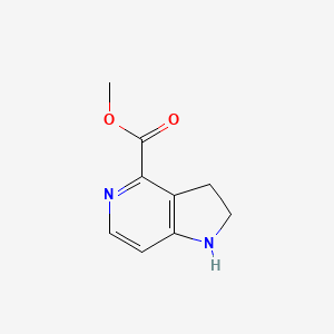 molecular formula C9H10N2O2 B8248220 methyl 1H,2H,3H-pyrrolo[3,2-c]pyridine-4-carboxylate 