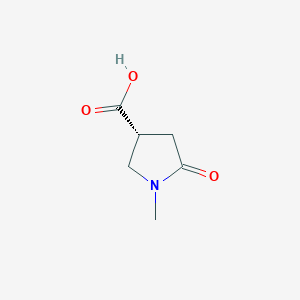 molecular formula C6H9NO3 B8248249 (3R)-1-methyl-5-oxopyrrolidine-3-carboxylic acid 