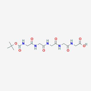 molecular formula C15H25N5O8 B8248289 (tert-Butoxycarbonyl)glycylglycylglycylglycylglycine 
