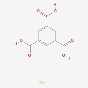 molecular formula C9H6FeO6 B8248305 苯-1,3,5-三羧酸;铁 