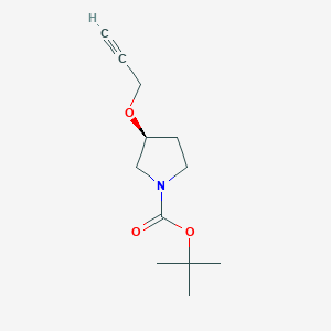 tert-butyl (3S)-3-prop-2-ynoxypyrrolidine-1-carboxylate