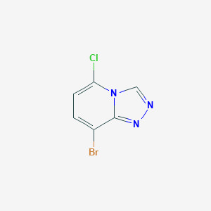 molecular formula C6H3BrClN3 B8248404 8-Bromo-5-chloro-[1,2,4]triazolo[4,3-a]pyridine 