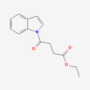 molecular formula C14H15NO3 B8248408 Ethyl 4-(1H-indol-1-YL)-4-oxobutanoate 