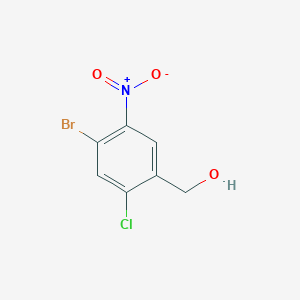 molecular formula C7H5BrClNO3 B8248433 (4-Bromo-2-chloro-5-nitrophenyl)methanol 