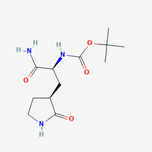molecular formula C12H21N3O4 B8248480 88V3DA8MC7 CAS No. 2713439-69-9