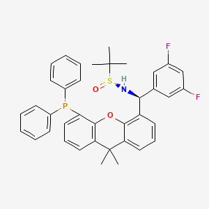 (S)-N-((S)-(3,5-Difluorophenyl)(5-(diphenylphosphino)-9,9-dimethyl-9H-xanthen-4-YL)methyl)-2-methylpropane-2-sulfinamide