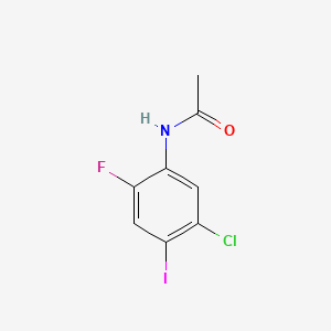 molecular formula C8H6ClFINO B8248533 N-(5-chloro-2-fluoro-4-iodo-phenyl)acetamide 