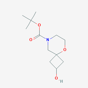 tert-Butyl 2-hydroxy-5-oxa-8-azaspiro[3.5]nonane-8-carboxylate