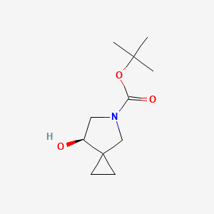 molecular formula C11H19NO3 B8248566 tert-butyl (7R)-7-hydroxy-5-azaspiro[2.4]heptane-5-carboxylate 