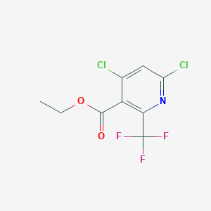 molecular formula C9H6Cl2F3NO2 B8248603 Ethyl 4,6-dichloro-2-(trifluoromethyl)nicotinate 
