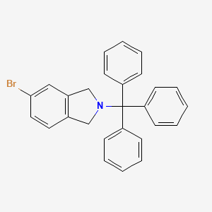 molecular formula C27H22BrN B8248617 5-bromo-2-trityl-2,3-dihydro-1H-isoindole 