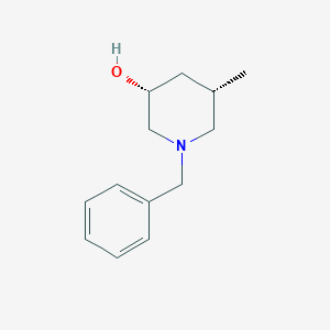 molecular formula C13H19NO B8248631 (3R,5S)-1-benzyl-5-methyl-piperidin-3-ol 