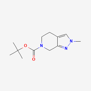 6H-Pyrazolo[3,4-c]pyridine-6-carboxylic acid, 2,4,5,7-tetrahydro-2-methyl-, 1,1-dimethylethyl ester