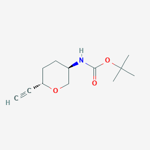tert-butyl N-[(3R,6S)-6-ethynyltetrahydropyran-3-yl]carbamate