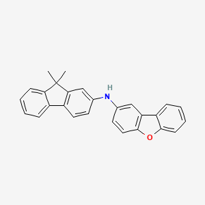 molecular formula C27H21NO B8248756 N-(9,9-dimethyl-9H-fluoren-2-yl)dibenzo[b,d]furan-2-amine 