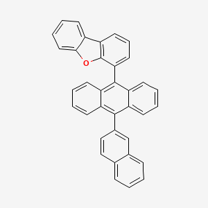 molecular formula C36H22O B8248773 4-(10-(Naphthalen-2-yl)anthracen-9-yl)dibenzo[b,d]furan 