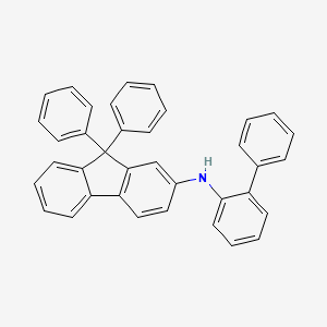 molecular formula C37H27N B8248807 N-([1,1'-biphenyl]-2-yl)-9,9-diphenyl-9H-fluoren-2-amine CAS No. 1853250-53-9