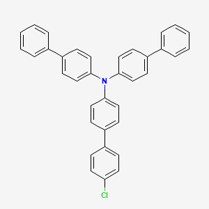 molecular formula C36H26ClN B8248849 N,N-Di([1,1'-biphenyl]-4-yl)-4'-chloro-[1,1'-biphenyl]-4-amine 