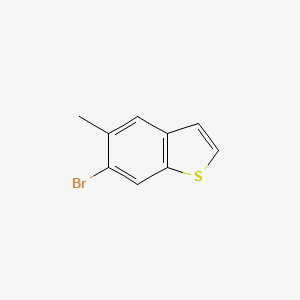 molecular formula C9H7BrS B8248857 6-Bromo-5-methylbenzo[B]thiophene 