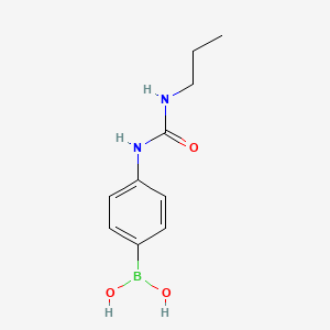 molecular formula C10H15BN2O3 B8248877 4-(3-Propylureido)phenylboronic acid 