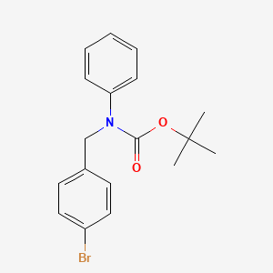 molecular formula C18H20BrNO2 B8248947 tert-Butyl (4-bromobenzyl)(phenyl)carbamate 