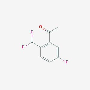 1-(2-(Difluoromethyl)-5-fluorophenyl)ethan-1-one