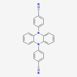 molecular formula C26H16N4 B8248991 4,4'-(Phenazine-5,10-diyl)bis(benzonitrile) 
