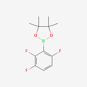 molecular formula C12H14BF3O2 B8249050 4,4,5,5-Tetramethyl-2-(2,3,6-trifluorophenyl)-1,3,2-dioxaborolane 