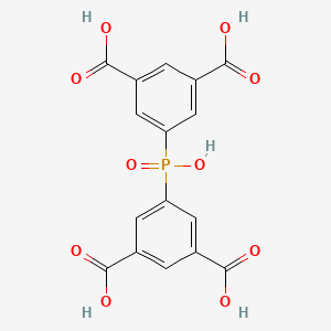 molecular formula C16H11O10P B8249098 5,5'-(Hydroxyphosphoryl)diisophthalic acid 
